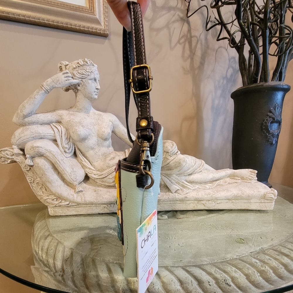 Chala Mermaid Convertable Crossbody cell phone wallet. Top D - Picture 4 of 10